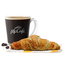 كرواسان زعتر مع قهوة