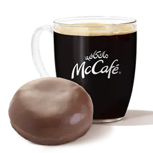 Boston Donut With Coffee