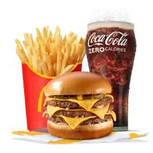 Triple Cheeseburger Meal